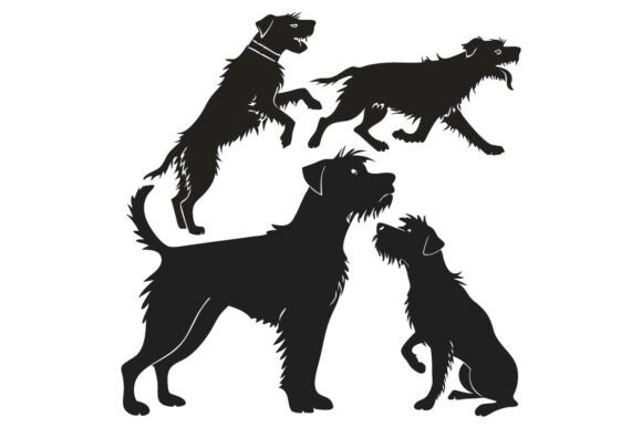 Affenpinscher Silhouettes in Var: Art & Design