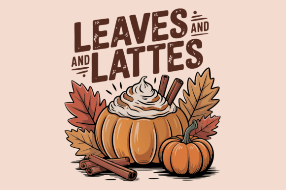 Autumn Leaves and Pumpkin Spice Latte Design Guide