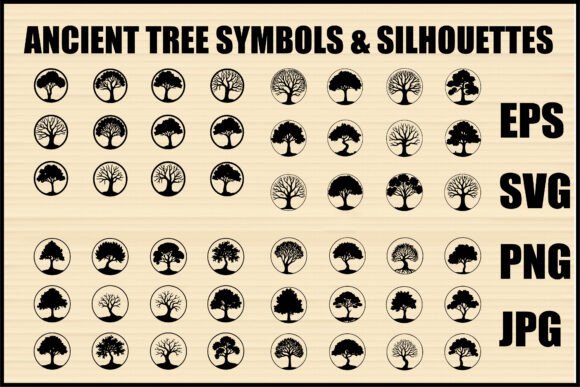 Black Tree Silhouettes Collection