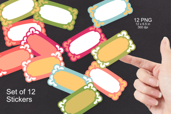 Bloom Corners Frame Sticker Set of 12