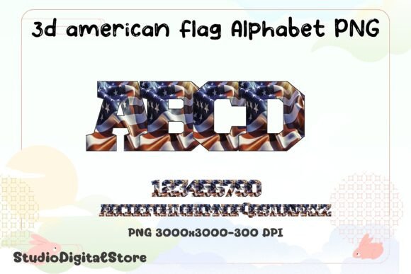 Choosing the Right 3D American Flag Alphabet PNG for Patriotic Designs