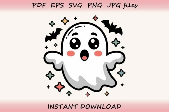 Cute Ghost Clipart: Adding Spooky-Cute Charm to Your Halloween Crafts