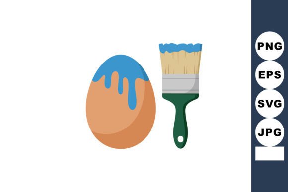 Egg with Blue Paint Dripping and Paintbrush: Avoiding Common Pitfalls for Creative Success