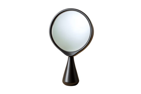 Elevate Designs with an Elegant Black Handheld Mirror