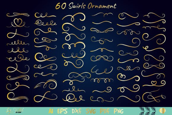 Elevate Your Designs with the Vintage Swirls Ornament SVG Collection