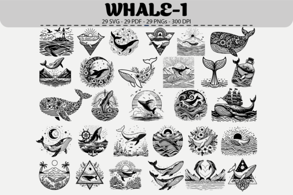 Evaluating the Whale Clipart Pack – 29 Designs for Creative Projects