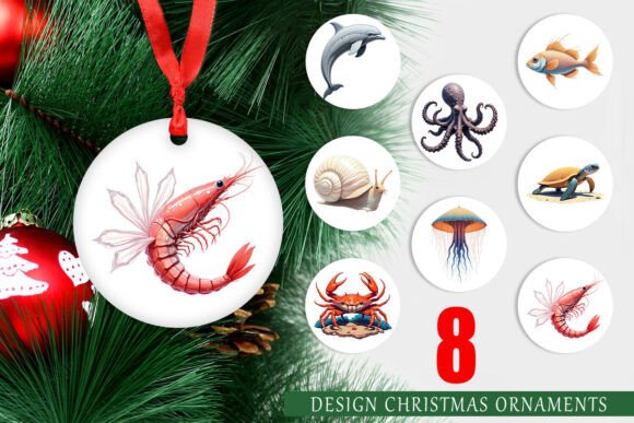 Fantasy Sea Creature Ornaments