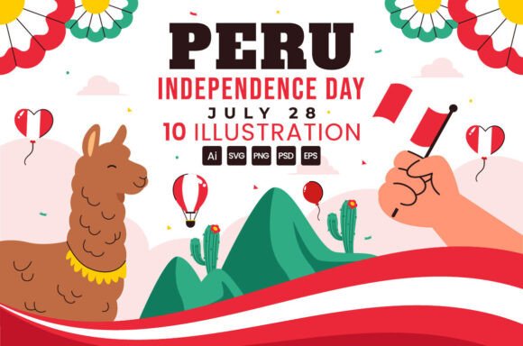 Integrating 10 Peru Independence Day Illustrations into Your July 28th Design Workflow