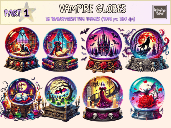 Mastering the Mood: A Practical Guide to Using Vampire Globes Clipart