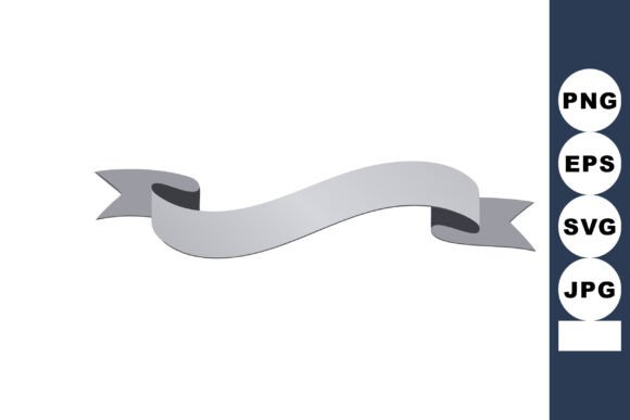 Mastering Visual Elegance: A Guide to the Gray Ribbon Banner Vector Illustration