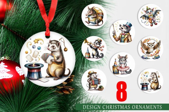 Ornament Vintage Animal Circus: A Guide to Printable Christmas Decor