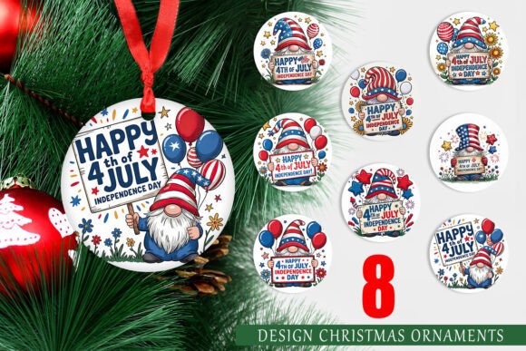 Strategic Visual Positioning: Leveraging the Ornament 4th of July Gnome for Seasonal Brand Impact