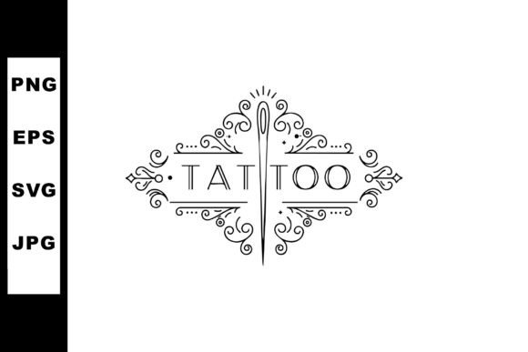 Tattoo Needle and Ornamental Vintage Frame: Strategic Visual Assets for Brand Positioning