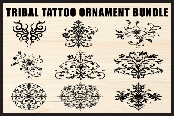 Unlocking Creative Potential with the Black Tribal Tattoo Ornament Set