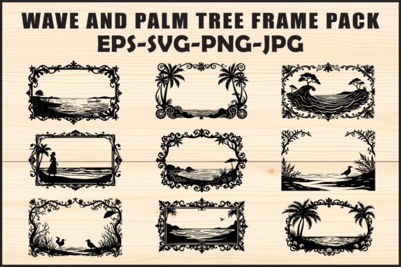 Unlocking Creative Potential with the Black Tropical Palm Tree Beach Frame