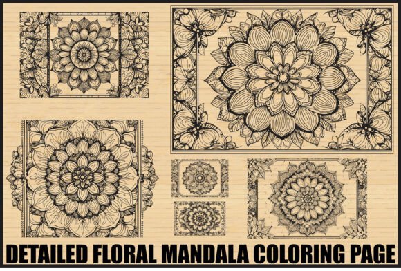 Unlocking Mindfulness and Market Potential with the Floral Mandala Coloring Page Set