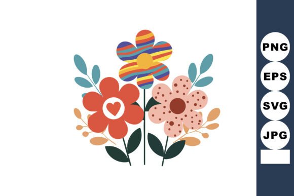 Vibrant Floral Design Assets